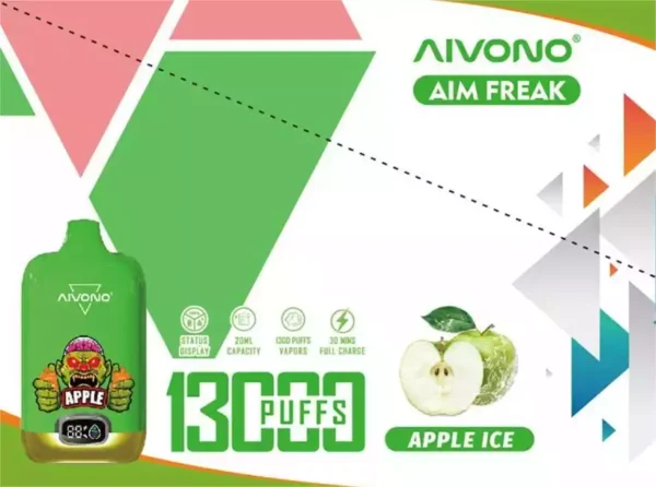 AIVONO AIM Freak 13000 Puffs 20ml E liquid Capacity and 13000 Puffs for Unmatched Vaping Experience