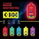 AIVONO AIM Freak 13000 Puffs Capacità del liquido elettronico di 20ml e 13000 Puffs per un'esperienza di svapo senza paragoni