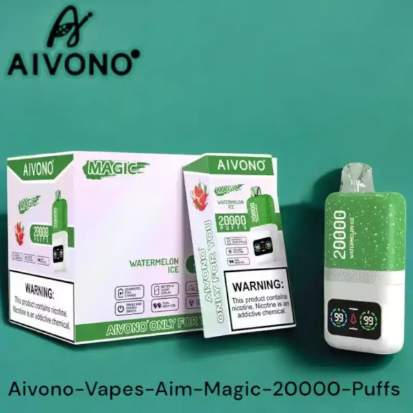 AIVONO AIM Magic 20000 Puffs Recargable Vape Desechable con 26ml E Liquid Capacidad