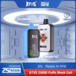 ATVS 25000 Puffs A 22ml E Liquid Capacity and 1000mAh Battery for a Consistent Vaping Experience