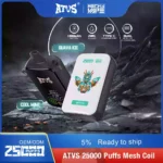 ATVS 25000 Puffs A 22ml E Liquid Capacity and 1000mAh Battery for a Consistent Vaping Experience