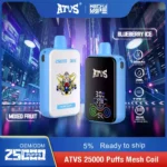 ATVS 25000 Puffs A 22ml E Liquid Capacity and 1000mAh Battery for a Consistent Vaping Experience