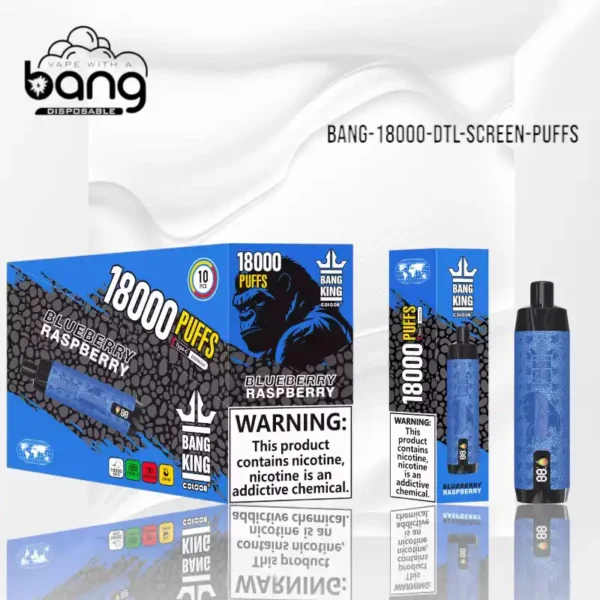 BANG 18000 DTL Screen Puffs The Best Disposable Vape for Long Lasting Flavor and Performance