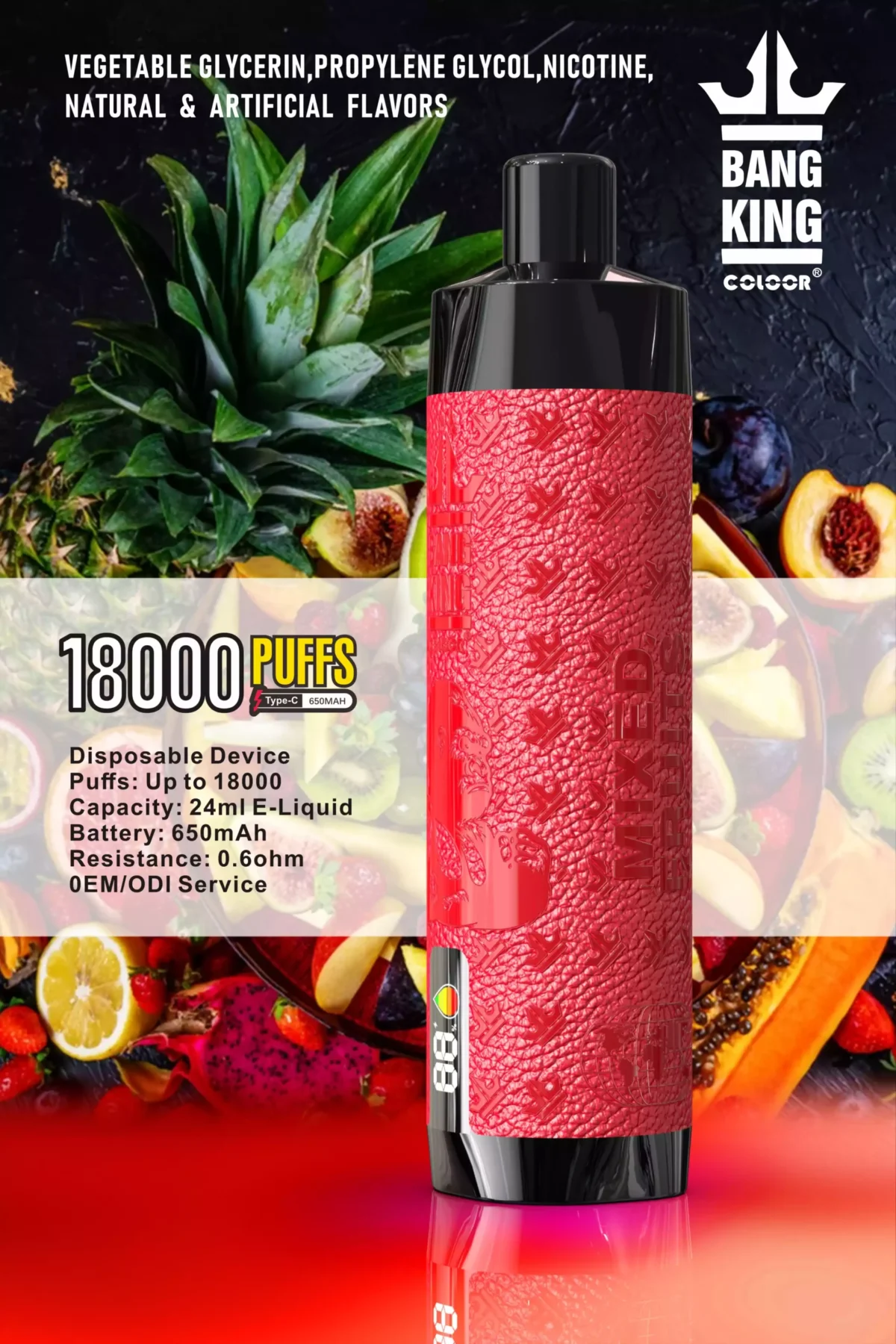 BANG 18000 DTL Screen The Best Disposable Vape for Long Lasting Flavor and Performance