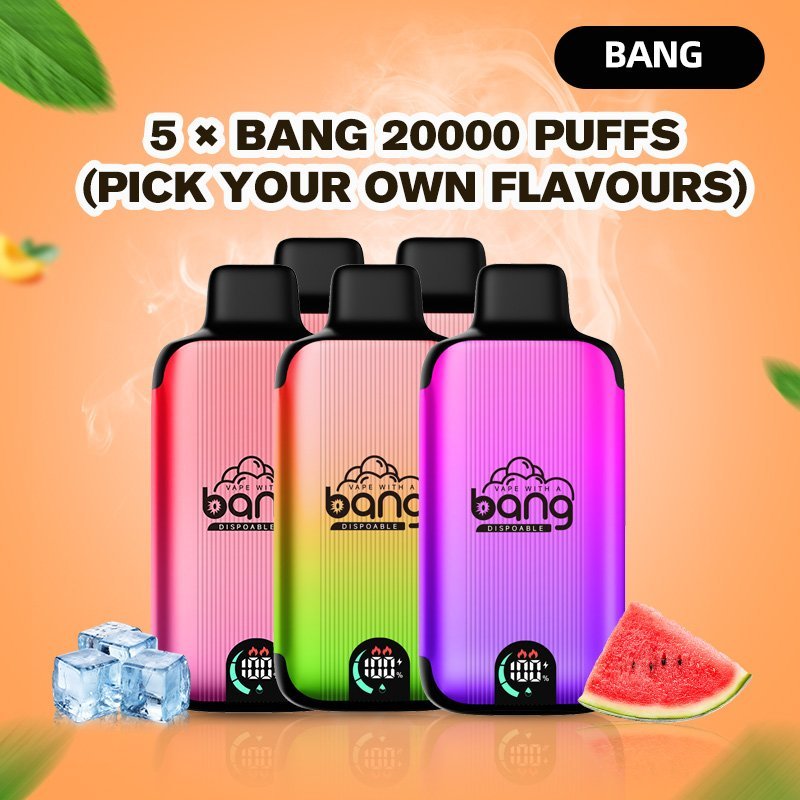 BANG 20000 Digital Screen Puffs Discover the Best Disposable Vape with 28ml E Liquid Capacity