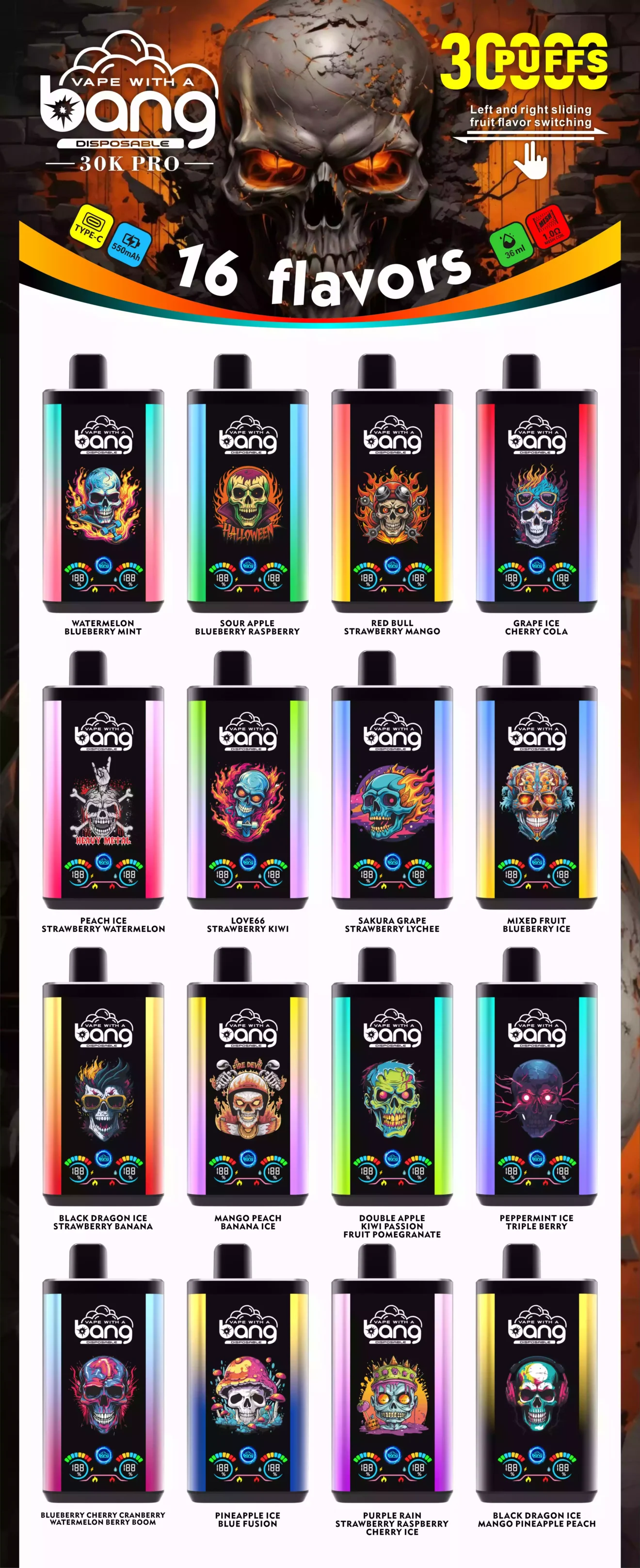 BANG 30000 Puffs Pro Best Vape Flavors and Features That Make It Stand Out in the Market