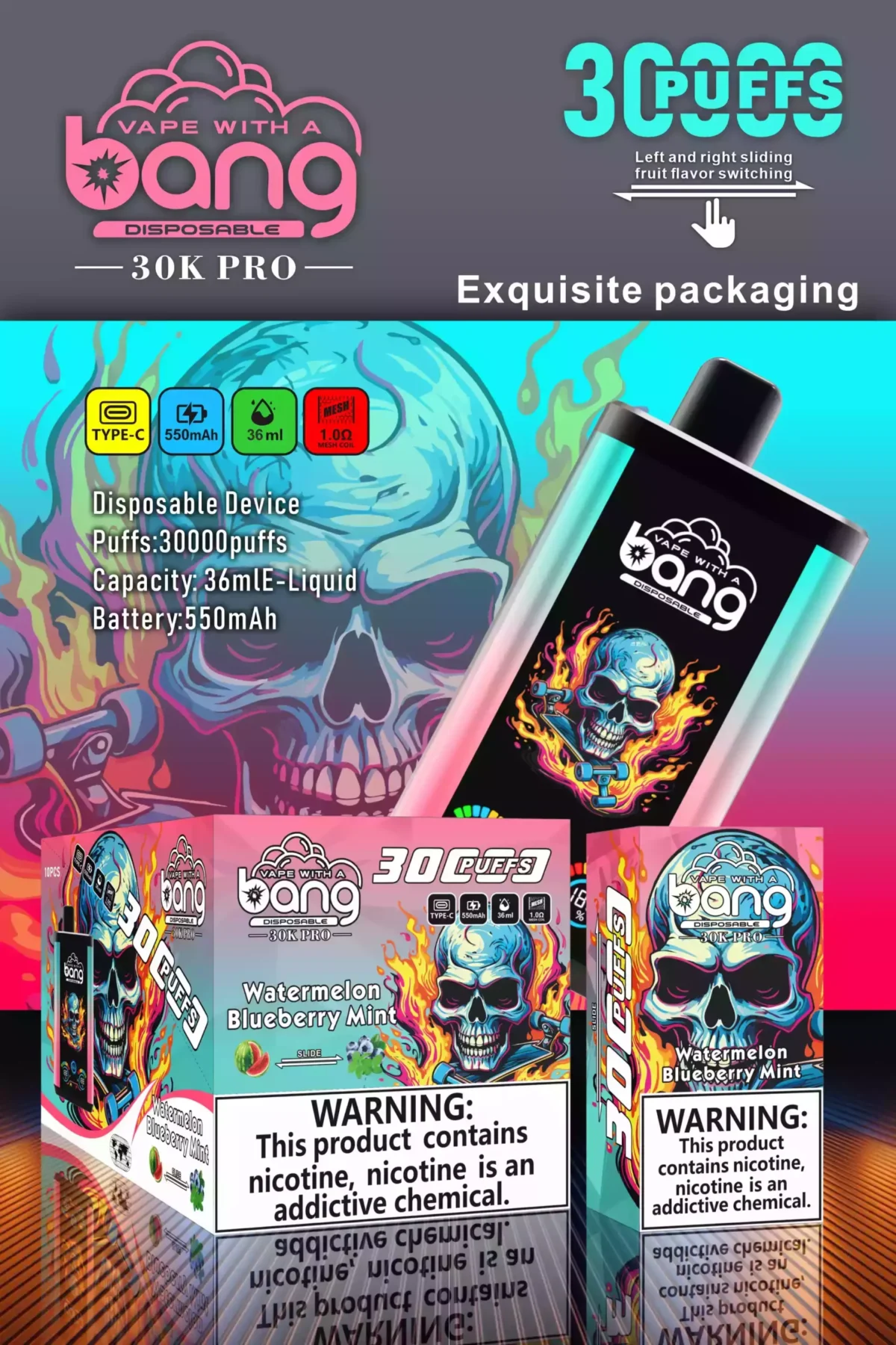 BANG 30000 Puffs Pro Best Vape Flavors and Features That Make It Stand Out in the Market