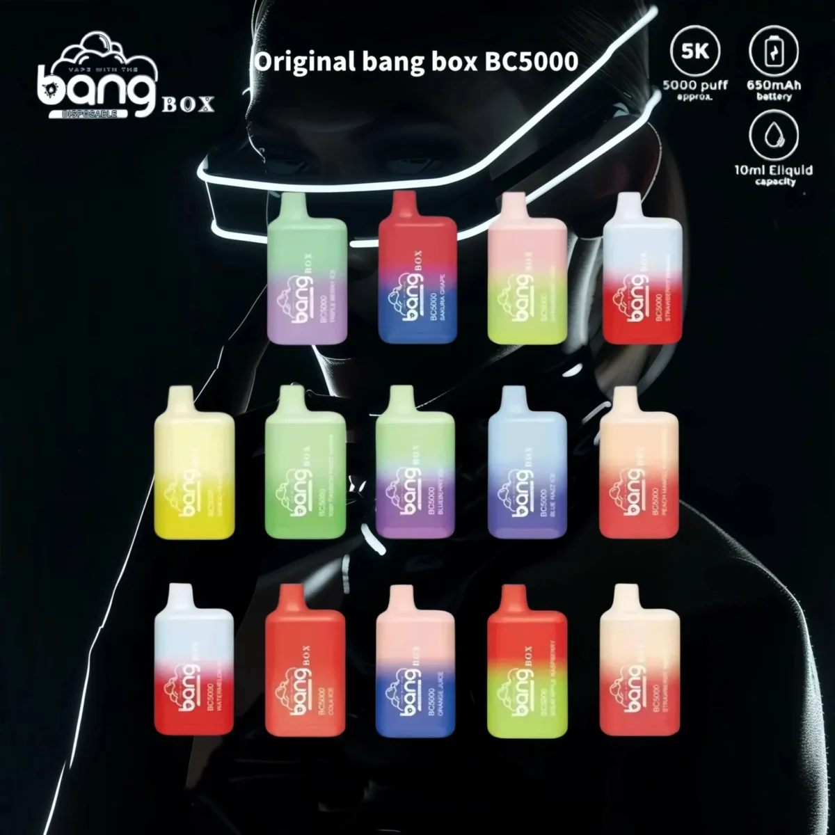 BANG BC 5000 Puffs The Best Disposable Vape for Long lasting Flavor and Performance