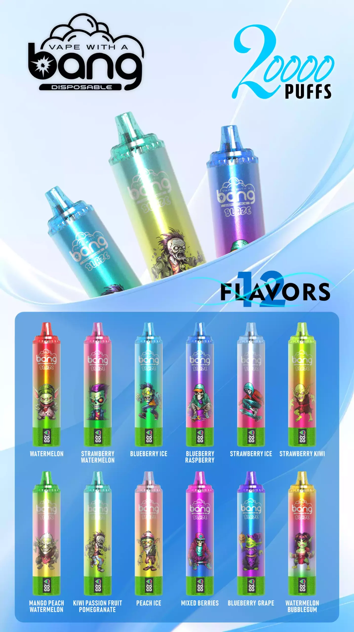 BANG Blaze 20000 Puffs The Perfect Disposable Vape for Consistent High