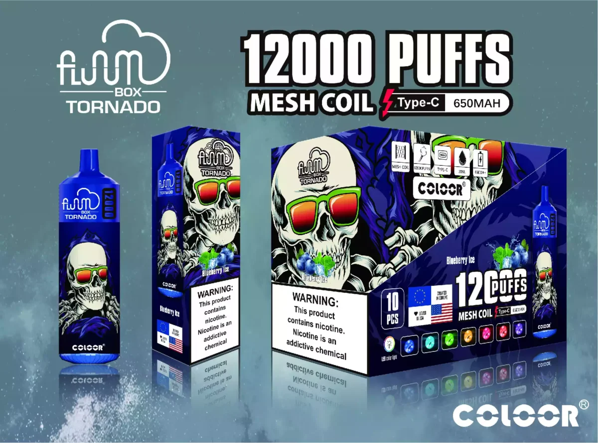 BANG FLUUM BOX 12000 Puffs 12000 Puffs of Satisfaction with Premium E Liquid and Flavors