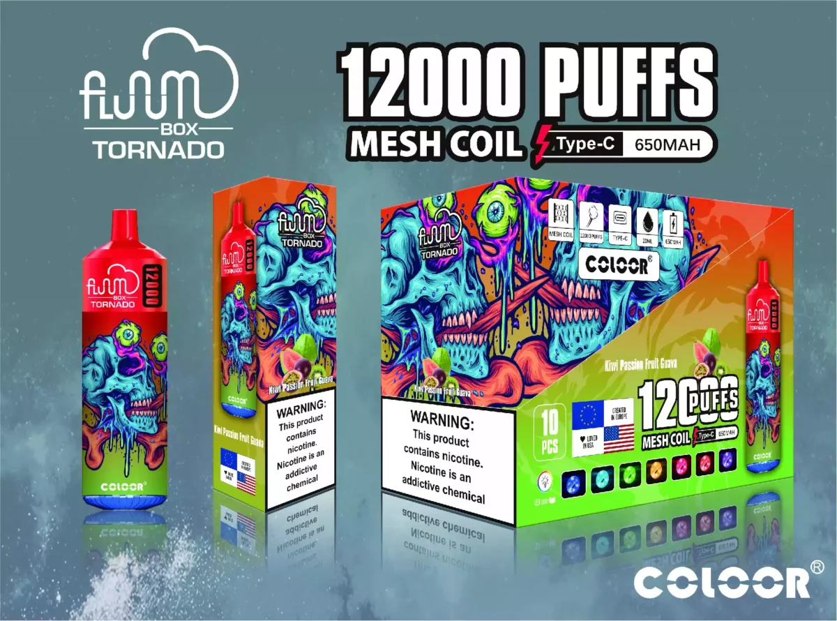 BANG FLUUM BOX 12000 Puffs 12000 Puffs of Satisfaction with Premium E Liquid and Flavors