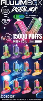 BANG FLUUM BOX 15000 Puffs Shop the Best Wholesale Disposable Vape with 25ml E liquid and 13400mAh Battery