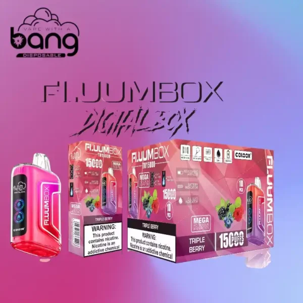 BANG FLUUM BOX 15000 Puffs Shop the Best Wholesale Disposable Vape with 25ml E liquid and 13400mAh Battery