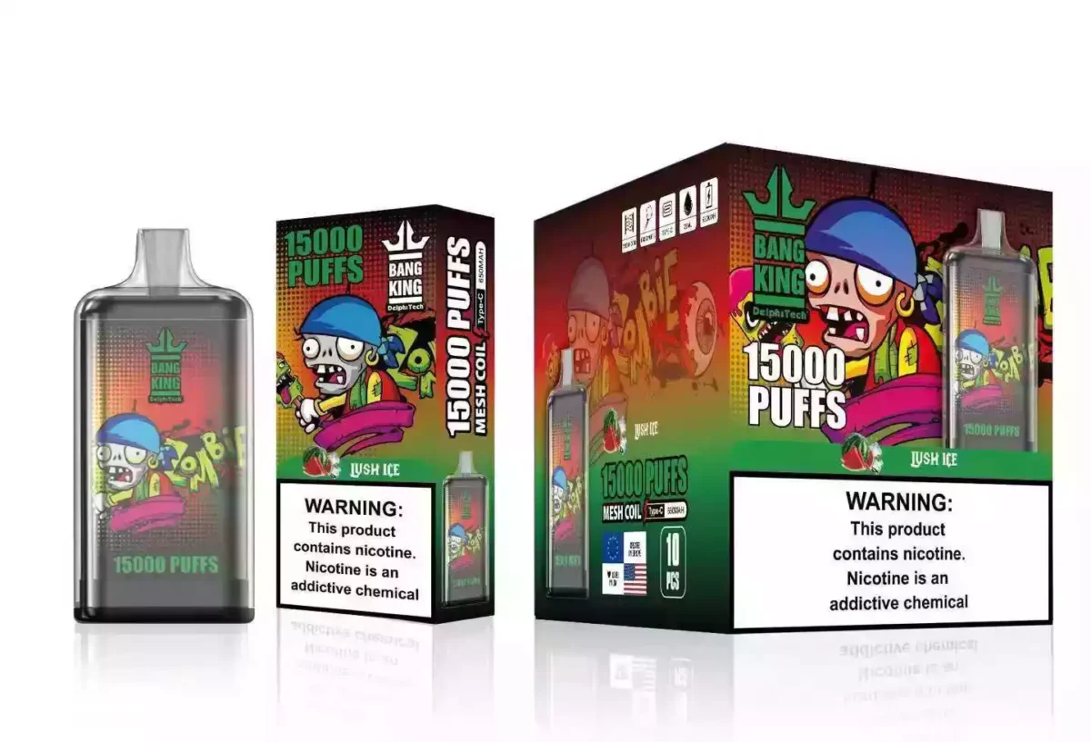 BANG KING 15000 Puffs 15000 Puffs 25ml E Liquid & 13350mAh Battery Una Combinación Perfecta