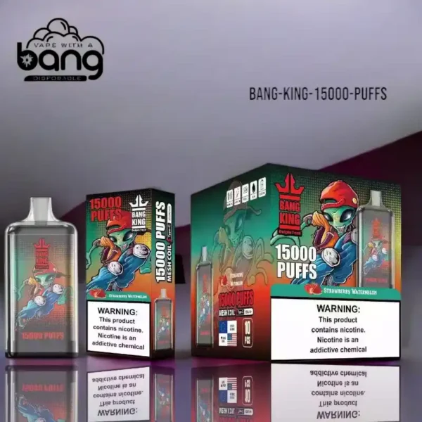 BANG KING 15000 Getti 15000 Getti 25ml di liquido elettronico e batteria 13350mAh Una combinazione perfetta