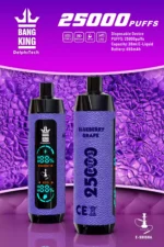 BANG King 25000 Funda de cuero Puffs Batería de 650mAh y 30ml E liquid para la máxima comodidad en Vaping