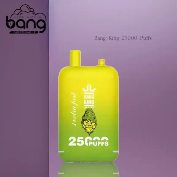 BANG King 25000 Puffs The Best Disposable Vape with USB C Charging and 25000 Puffs for Ultimate Satisfaction