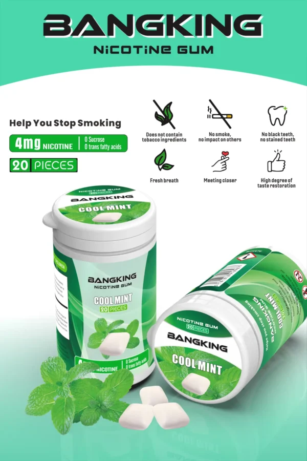 BANG King Nicotine Gum Discover the Best Nicotine Gum with Red Bull and Mint Flavors