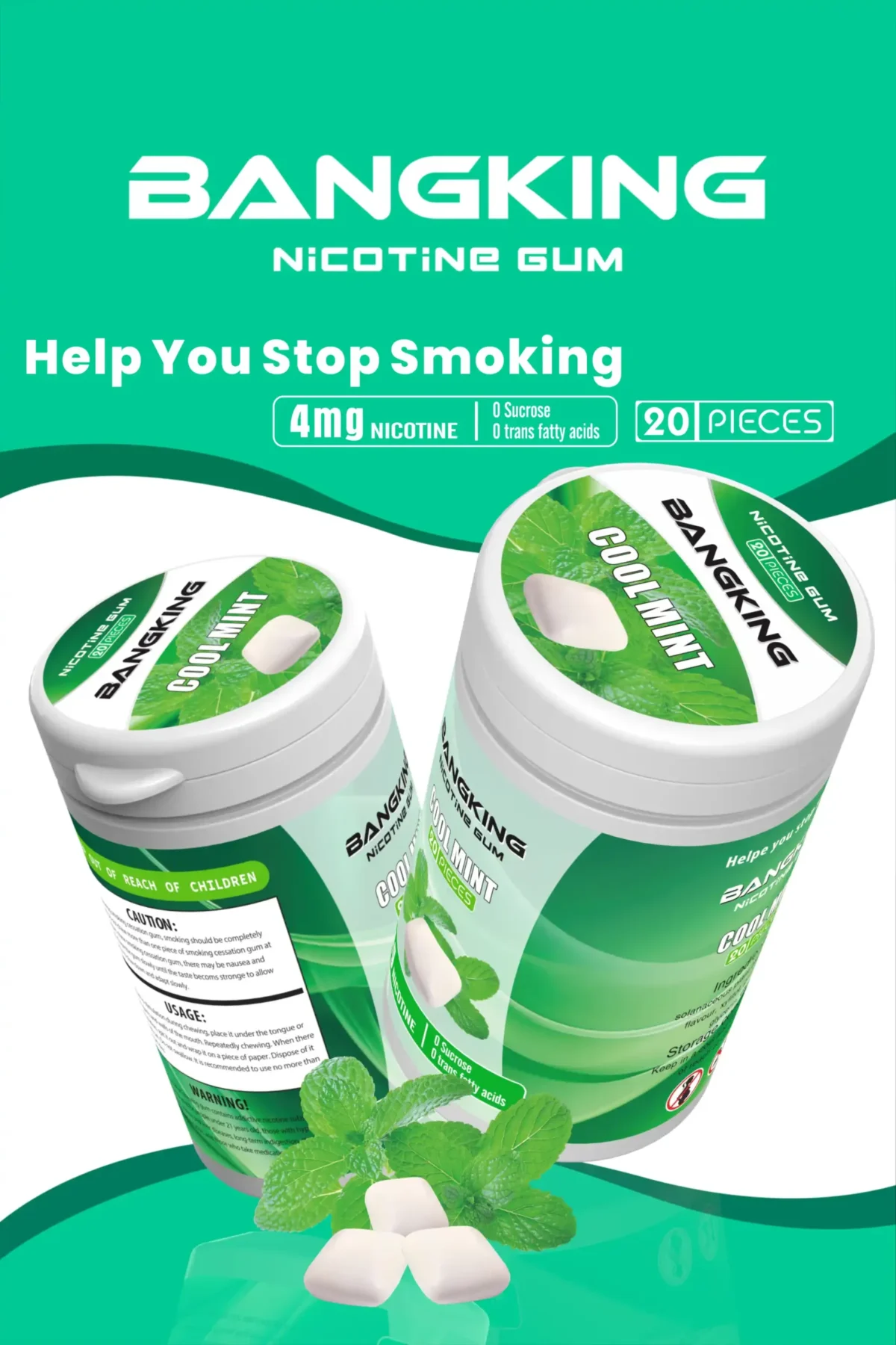 BANG King Nicotine Gum Discover the Best Nicotine Gum with Red Bull and Mint Flavors