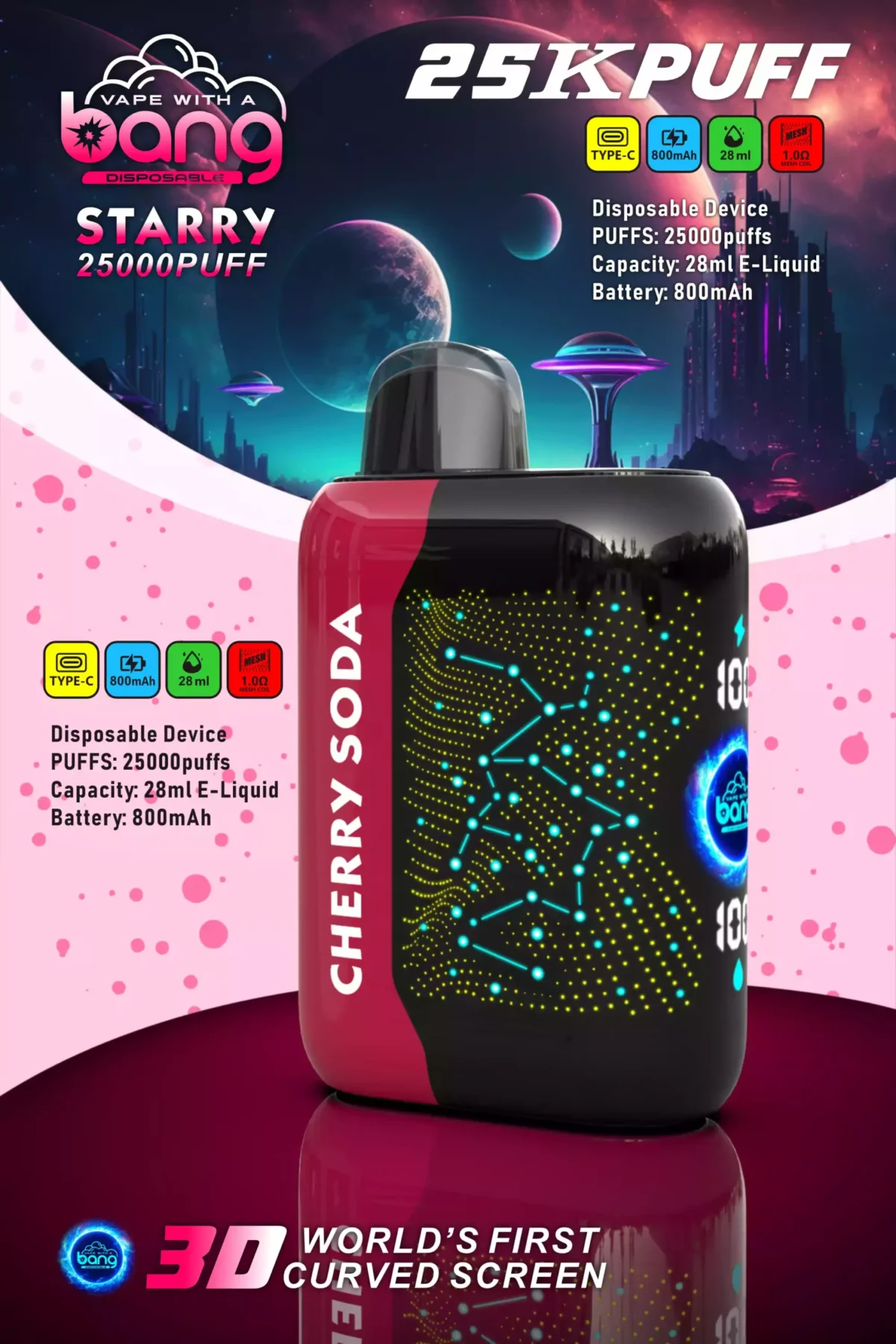 BANG STARRY 25000 Puffs Best Disposable Vape for Wholesale and Retail in Europe