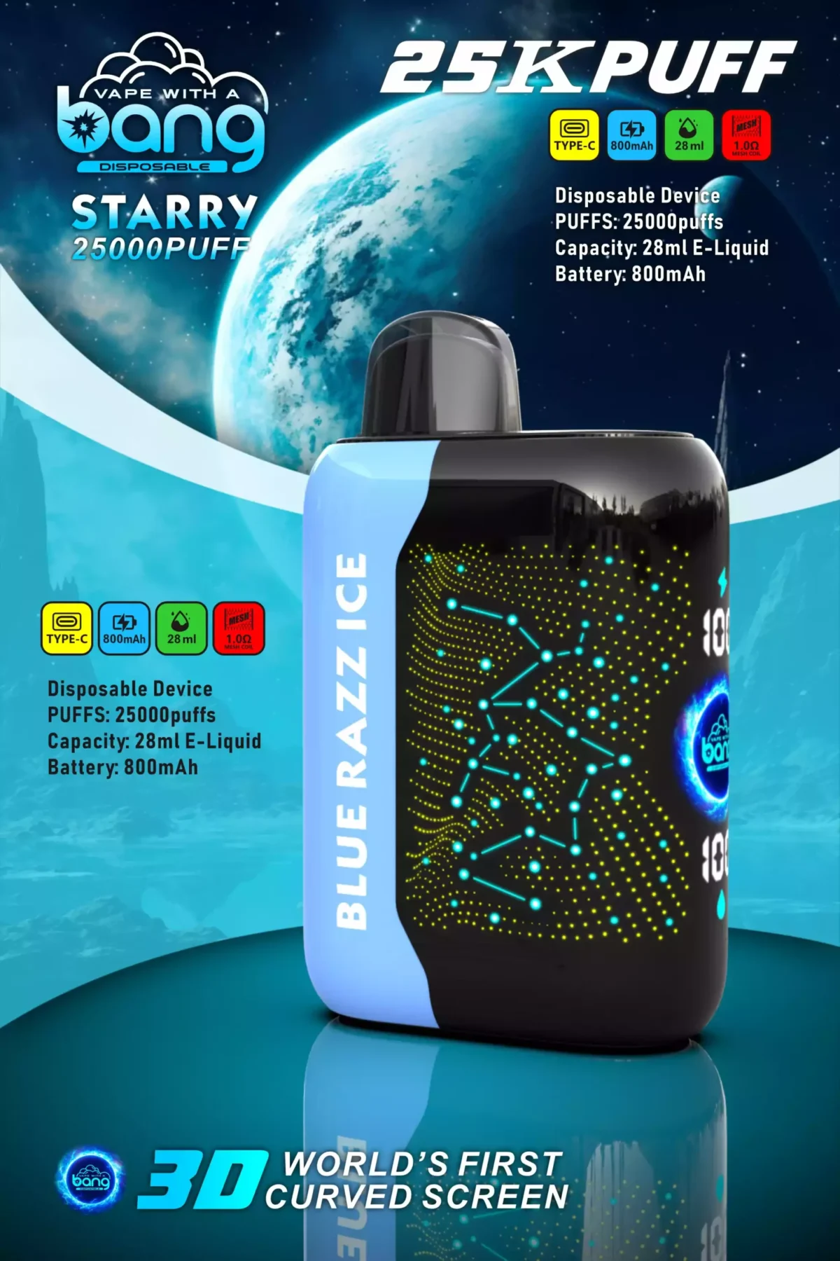 BANG STARRY 25000 Puffs Best Disposable Vape for Wholesale and Retail in Europe