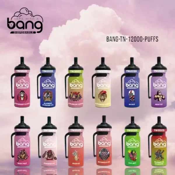 BANG TN 12000 Puffs The Ultimate Disposable Vape with 20ml E Liquid Capacity and 650mAh Rechargeable Battery