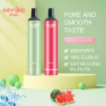 High-Quality MYDE KING 4000 Puffs Disposable Vape 0% 2% 5% Nicotine 650mAh Rechargeable