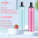 High-Quality MYDE KING 4000 Puffs Disposable Vape 0% 2% 5% Nicotine 650mAh Rechargeable
