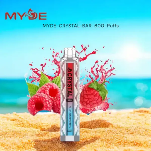 Highly Popular MYDE CRYSTAL BAR 600 Puffs Disposable Vape