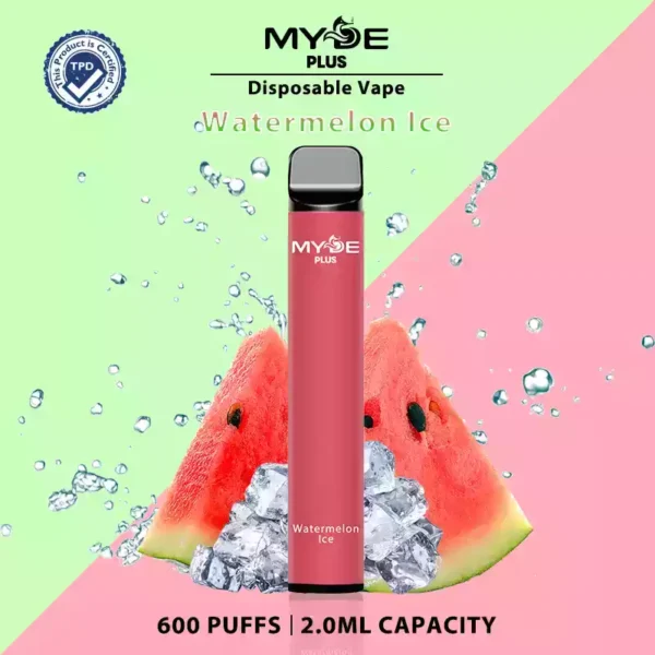 Hot-selling MYDE PLUS 600 puffs Disposable Vape 0% 2% 5% Nicotine