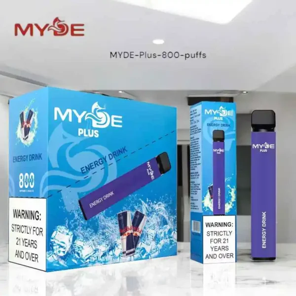 Top-Rated MYDE PLUS 800 Puffs Disposable Vape 550mAh Rechargeable