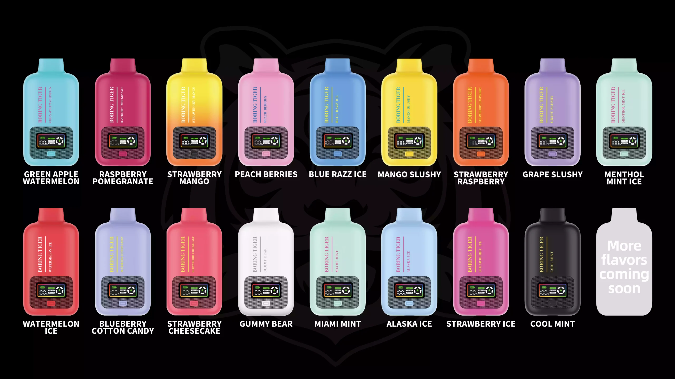 VASY Boring Tiger 25000 Puffs Disposable Vape with 50mg Nicotine & 17 Flavor Options