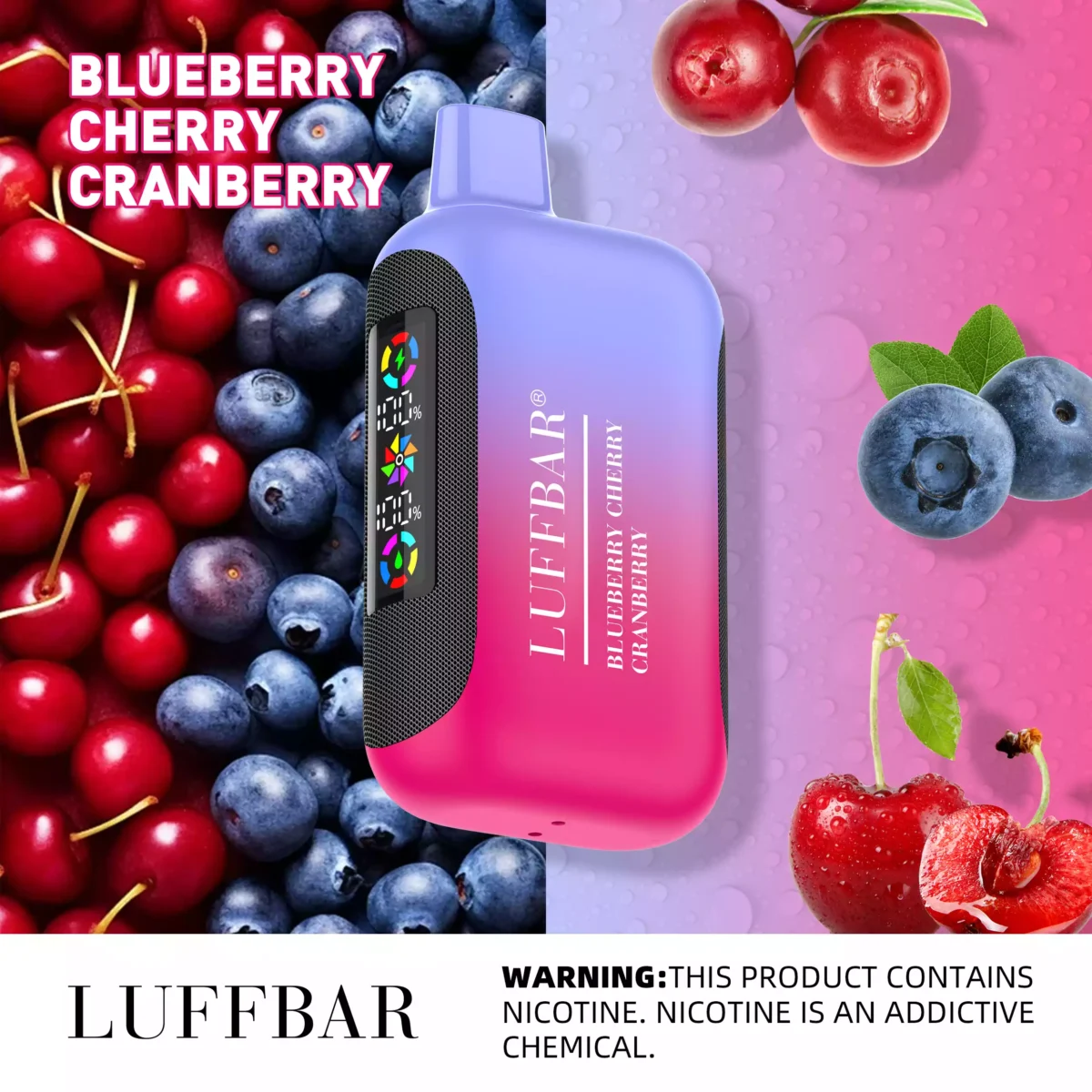 VASY LUFFBAR Dually 20000 Puffs 850mAh Rechargeable Battery and 26ml E-Liquid