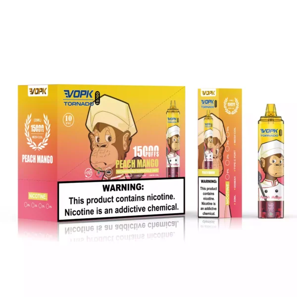 VOPK TORNADO 15000 Puffs 25ML Capacity Long Battery Life and Multiple Flavors