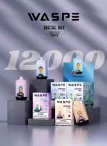 WASPE 12000 PUFFS Digital Box Premium 20ml Capacity and 650mAh Rechargeable Battery