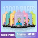 WASPE 12000 PUFFS Digital Box Premium 20ml Capacity and 650mAh Rechargeable Battery