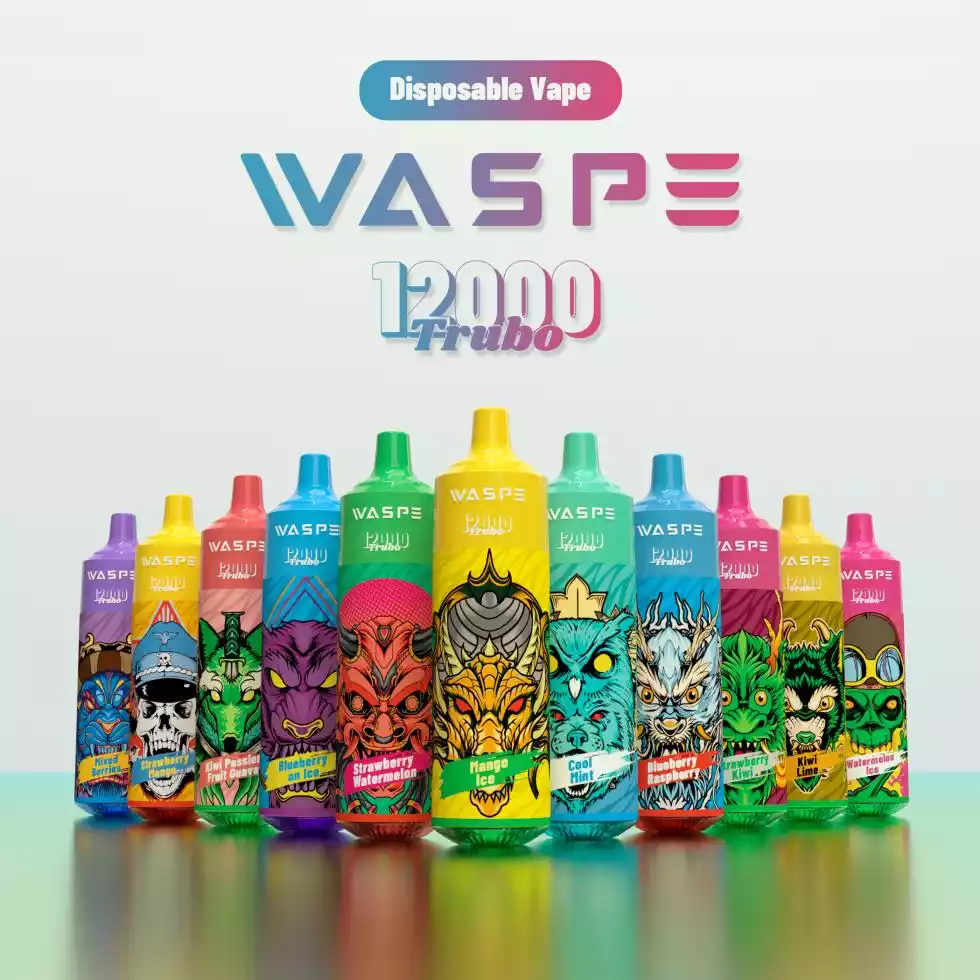 WASPE 12000 PUFFS Powerful 650mAh Rechargeable Disposable Vape