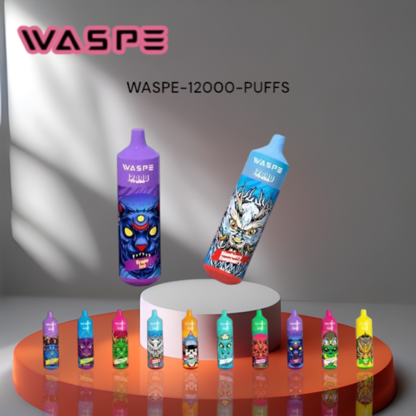 WASPE 12000 PUFFS Powerful 650mAh Rechargeable Disposable Vape