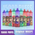 WASPE 15000 PUFFS 22ml Capacity Type-C Charging Disposable Vape