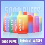 WASPE 5000 Puffs Disposable Vape with 5000 Puffs 650mAh Battery and 10 Irresistible Flavors
