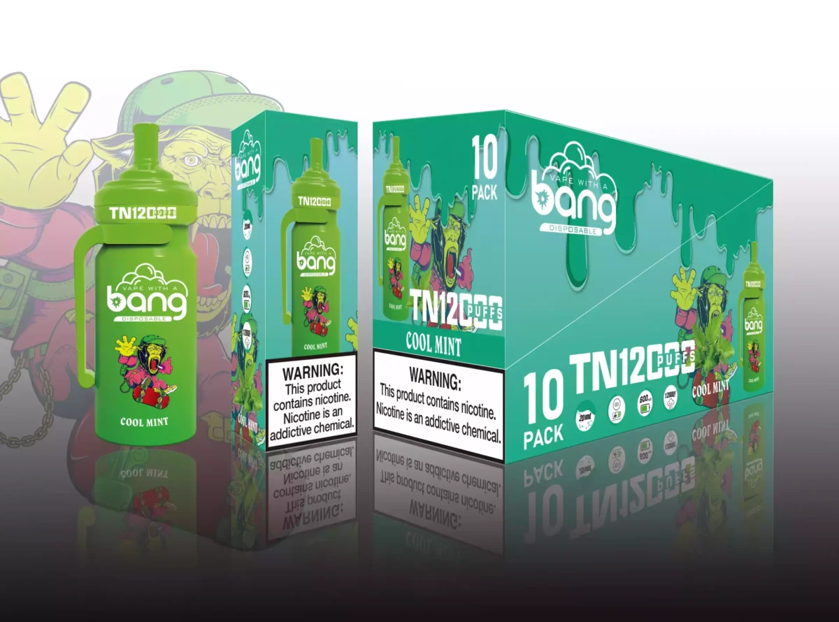 BANG TN 12000 Puffs The Ultimate Disposable Vape with 20ml E Liquid Capacity and 650mAh Rechargeable Battery